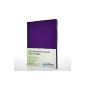 Microfibre interlock fitted sheet Aubergine Plum Purple, 140x200 - 160x200 cm
