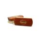 TelMo® goat hair brush exclusively - 150x55x19mm painted brown (Textiles)
