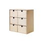 IKEA Moppe mini dresser 31x18x32 cm birch Storage drawer unit