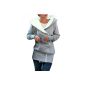 Miusol® ladies autumn winter jacket Hooded jacket Hooded Sweater Sweats 34-50 (Textiles)