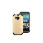 Arbalest Case for HTC ONE M8 2014 Silicone Gel Case Gold Combo Hard Skin Cover Case, Gift Arbalest Screen Protective Films for HTC ONE M8 & Arbalest cleaning cloth (Electronics)