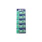 Sony 373 SR916SW 1.55V Silver Oxide Battery (5 pieces per pack) (Electronics)