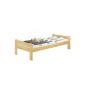 60.39-09 M bed 90x200 cm solid pine with Roll Rust & Mattress