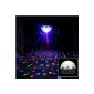 Three Color DMX512 Lighting Disco DJ to stage RGB LED Bulb Lamp Spotlight crystal ball club bar evening