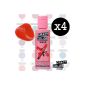 Crazy Color Renbow Set of 4 color cream tubes care for hair 100 ml (Fire Red) (Health and Beauty)