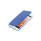 kwmobile® Flip Cover Cases for Motorola Moto E (1st Gen) in light blue (Wireless Phone Accessory)