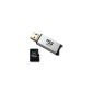 A micro SD card reader that reads micro SD cards