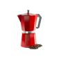 Andrew James - At Coffee Expresso Italian Style From 12 Cups - In Red - Italian Coffee Espresso - Gasket Ring Additional Included (Kitchen)
