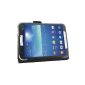 Case Leather Flip Case for Samsung Galaxy Tab 3 8.0 (Black) (Electronics)