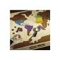 ZGY New travel holiday log Scratch World Map Scratch Map Scratch Map Creative Poster Cool Gift