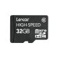 Lexar 32GB Mobile MicroSDHC Card Class 10 High Speed ​​Micro SDHC 12MB / s write and 20MB / s read with free SD Adapter (Personal Computers)