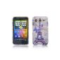Case / Cover HTC Smartphone in many Designs, Paris Blau Silikon, HTC Desire HD (Electronics)