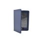Blue Magnetic Leather Case Cover Shell with standby eReader eBook Kobo Glo To (Electronics)