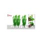 SODIAL (R) 3 x plastic aquarium artificial plant height 10.6 