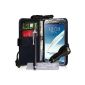 Samsung Galaxy Note 2 Accessories Bag Galaxy Note 2 Black PU Leather Wallet Case With car charger and stylus pen (electronic)