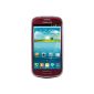 Samsung Galaxy S3 Mini I8190 Smartphone (10.2 cm (4 inches) AMOLED display, dual-core, 1GHz, 1GB RAM, 5 megapixel camera, Android 4.1) garnet-red (Wireless Phone Accessory)