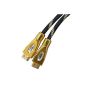 STRATA24 © 1m Gold plated high-speed (High Speed) HDMI cable (1.4 A) with Ethernet | suitable for Full HD / HD Ready / 3D TV | 1080p | 2160p (Electronics)