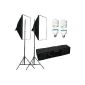 1250W softbox studio continuous lighting kit for professional photo studio photograph camera accessory (Electronics)