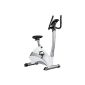 Skandika - SF-1080 - Exercise bike ergometer - mass inertia 13.5 Kilos - white / silver (Sports)
