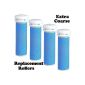 Extra Coarse Blue micro-mineral replacement rolls for Emjoi Micro-Pedi (4-pack) (Health and Beauty)