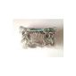 Ateamart New Solid Loom Lot 600 Bandz elastic silver with 1 hook and fasteners 25 s-clips (Health and Beauty)