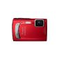 Olympus Tough TG-310 digital camera (14 megapixels, optical 3.6x, zoom, 6.9 cm (2.7 inch) display, image stabilized, 3m waterproof, 1.5m shockproof) Red (Electronics)