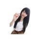 SODIAL (R) Black wig with a length of 65 cm (Miscellaneous)