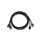 AmazonBasics Pack 2 HDMI cables Compatible High Performance Ethernet / 3D / audio Back [New standards] 2m (Electronics)
