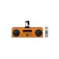Yamaha MCR042OR Stereo FM tuner with CD / Ipod / Iphone Orange (Electronics)