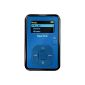 SanDisk Sansa Clip + 4GB MP3 Player (Blue) (Electronics)