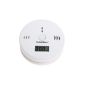 Carbon Monoxide Detector with LCD Display-White