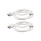iProtect 2x USB charging cable data cable white for Samsung Galaxy Note 3 Galaxy S5 and other devices with USB 3.0 (Electronic)