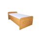 60.42-09 oR senior bed solid wood 90 x 200 cm, extra high bed