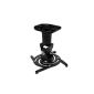 BIGtec Universal Ceiling Projector attitude black Projector mount up to 15kg Beamer Suspension Bracket with universal joint, integrated cable management, rigid extruded aluminum diecast (Electronics)
