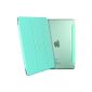 iPad Air 2 Case, ESR® Yippee Color Series Leather Case with Stand Function Smart Cover [SmartCase] ​​with semi-transparent back cover [light and thin] [scratch-resistant lining] [sleep / wake function] [Perfect fit] for iPad Air 2 ( Mint Green) (Personal Computers)