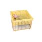 Playpen quadrangular 100x100cm yellow ducks (Baby Care)
