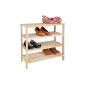 Relax Days shoe rack Hallway shelf shoe rack 4 floors made of natural wood (household goods)