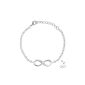 8 Infinity Infinity Symbol Ornament Bracelet and Stud Earrings - Swarovski Crystal - Black Diamond (Jewelry)