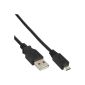 InLine 31720 cable Micro-USB 2.0 USB-A plug to Micro-B plug 2 m (Accessory)