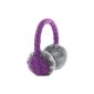 KitSound KSMUFCKPU-ear headphones knitted for iPhone, iPod, iPad Mini and Purple MP3 Player (Electronics)