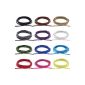 AURORIS - Soft flat strip of imitation suede 3mm - Length / selectable color - variation: 2m / black (household goods)