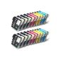 20 XL cartridges, compatible with Brother LC1100 LC980 (8x black & 4 each cyan magenta yellow) (Office supplies & stationery)