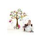 Ebest - Peel & Stick Wall Decals PVC / Sticker - Fairy Tree, Layout size 23 5/8 x 35 7/16 