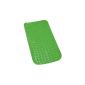 WENKO 18955100 bath mat Tropic Green - anti-slip finish, suction cups, plastic, green (household goods)