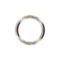20mm round ring (inside) - welded steel - nickel plated - 10 pieces (Misc.)
