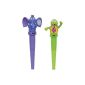 Elephant & Gator (Jiggler) set of 2 / 2x small, battery-powered devices to the face and mouth massage / child-friendly design / Weight: 20 g (Toys)
