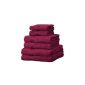 Linens Limited Set of 6 hotel towels SUPREME Egyptian cotton, 500 g / m², burgundy