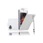 White Luxe Case Cover for Sony Xperia M + PEN and 3 FILMS AVAILABLE!  (Electronic devices)