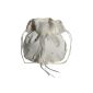 HBH Hamburg GmbH Bridal bridal handbag, drawstring bag u.Blumen with pearl mass about 16 * 15cm (Textiles)