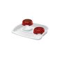 Ferplast Lindo clean tray for dogs with red bowl Party 4 445 x 34 x 7 cm 06 L (Miscellaneous)